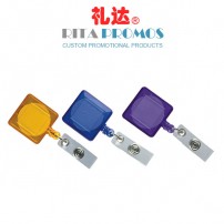 Square Retractable Badge Holder with Clear Color (RPBIDCH-4)