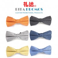 Custom Striped Bow Neck Tie for Business Gifts (RPPBT-2)