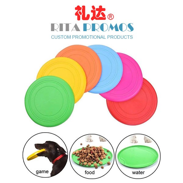 Outdoor Sports Kids Toy, Soft Safe Silicone Dog Flying Disc, Flexible Pets Training Fetch Toy (RPKPFD-001)