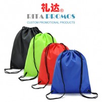 Personalized Promotional 210D Polyester Drawstring Bags (RPPDB-1)